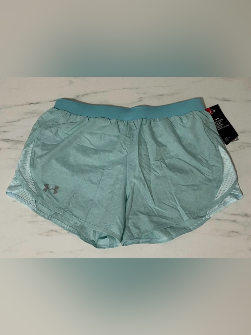 M Womens UNDER ARMOUR Blue Fly by 2.0 Loose Fit HeatGear Running Gym Shorts NWT